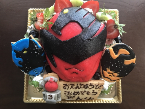 キュウレンジャー３dキャラクターケーキ キャラクターケーキ お祝いケーキ 新着情報 福岡 大宰府のパフェ レストラン ノエルの樹